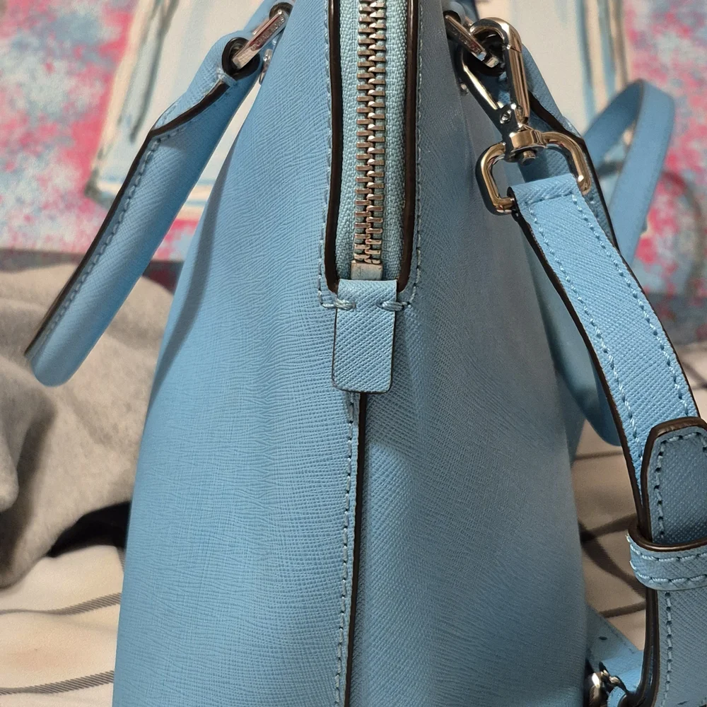 Michael Kors Cindy Large Dome Sachel/ Crossbody Turquoise Women's Bag - Picture 8 of 13